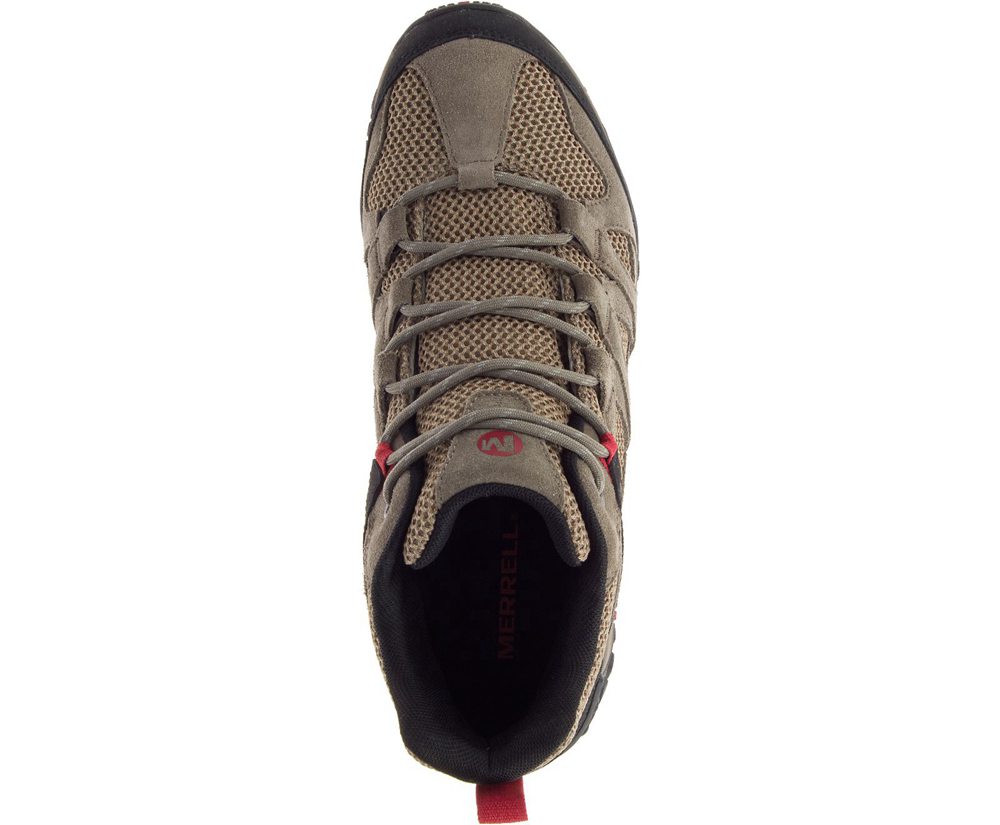 Botas Homem - Merrell Alverstone Mid Waterproof - Marrom - HNV492073